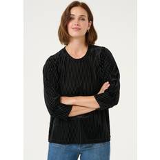 L Blusar Kaffe Kacaca Blus - Black