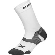 3XL Socks 2XU Vectr Cushion Crew Socks - White/Grey