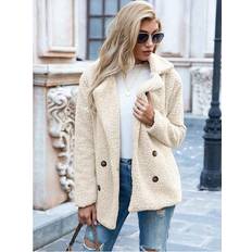 Down Coats & Padded Coats - White Maxpower Autumn Winter Teddy Coat - White