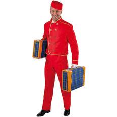 Magic By Freddy (2XL) Hotel Porter Bell Boy Usher Costume Red
