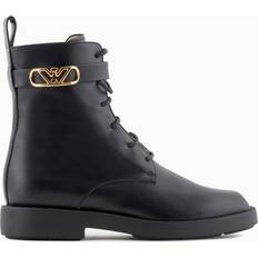 Stiefel & Boots Emporio Armani Schnürstiefeletten aus Leder - Icon Logo-Riemen