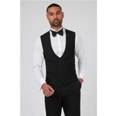 Slim Fit Huxley Tuxedo Waistcoat - Black