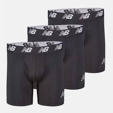 New Balance Men's Underwear New Balance Men's Boxer Briefs with Fly - Black