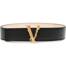 Versace Women Belts Versace Virtus Leather Belt - Schwarz