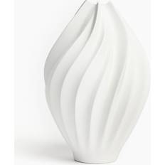 Large white vase H&M Large Stoneware White Vase