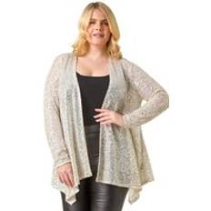 Silver Coats Sequin Cardigan - Silver