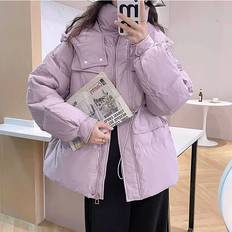 Down Coats & Padded Coats - Purple Maxpower Women Hooded Short Down Coat - Light Purple