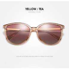 Sunglasses BIGTREE Adult Retro Polarized Sunglasses - Yellow