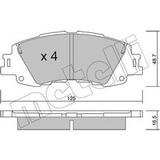 Pièces de véhicule Metelli Bremsbeläge 22-1410-0