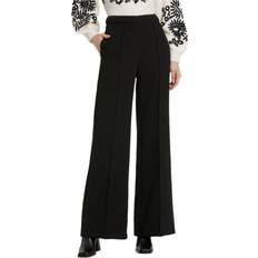 Mac Duggal Pants & Shorts Mac Duggal Classic Crepe Wide Leg High Waisted Trouser Pant - Black