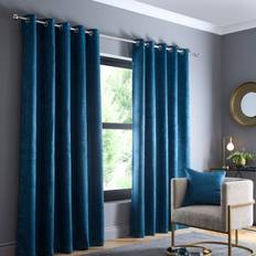 Curtains & Accessories Fusion Strata Polyester Room Darkening Curtain Panel 117cm Width x 229cm Drop