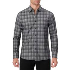 Modal Shirts Report Collection Men's Long Sleeve Woven Button-Down Shirt - Plaid