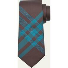 Burberry Men Ties Burberry Check Silk Twill Tie - Snug