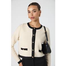 Blanco Cárdigans French Connection Vhari Contrast Cardigan - White