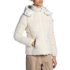 Moncler Uni Manteaux Moncler Fourmines Tweed Short Down Jacket - Gold