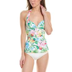 Orchid Garden Underwire Halter Tankini Top