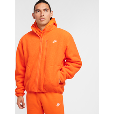 Men - Orange Outerwear Nike Men's Nike Sportswear Club Fleece Jacket - Orange