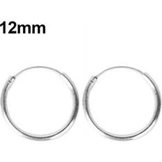 Silver Plated - Unisex Earrings Huanledash 1Pair Unisex Silver Plated Earrings Circle Hoop Rings Lip Nose Ear Studs Piercing