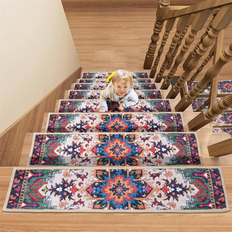 Orange Stair Carpets 17 Stories Stair Treads Set of 15 30"x8" Orange