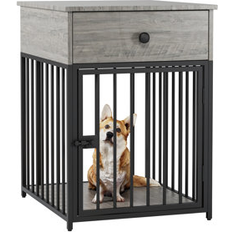 Ebern Designs Decorative Dog Kennel with Drawer Small