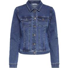 Dam - Jeansjackor Only Onlwonder Jeansjacka - Mellanblå Denim