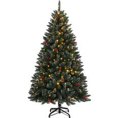 vidaXL Artificial Green/white Christmas Tree 180cm