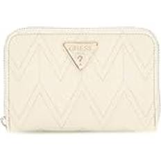 Guess Laurel SLG Medium Zip Round Wallet - Stone