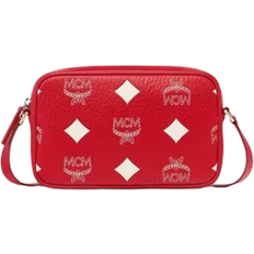 Red Crossbody Bags MCM Maxi Visetos Aren Crossbody - Candy Red