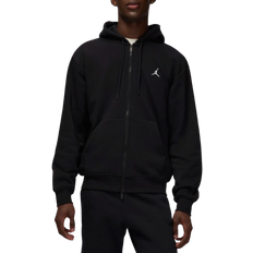 Nike jordan hættetrøjer NIKE Jordan Brooklyn Fleece Men's Zip Up Hoodie - Black/White