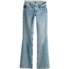 H&M Flared Low Jeans - Light Denim Blue