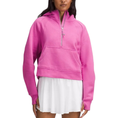 Pink Sweaters Lululemon Scuba Oversized Half Zip Hoodie - Pow Pink Tone