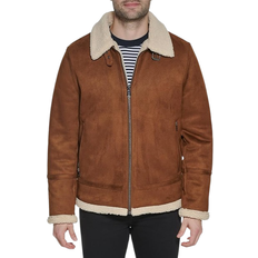 Calvin jacket Calvin Klein Men's Bomber Jacket - Shearling Lined Cognac