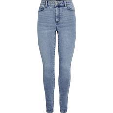 Pieces Dana Hw Skinny Fit Jeans - Light Blue Denim