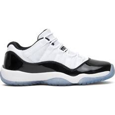 Patent Leather Sport Shoes Children's Shoes NIKE Air Jordan 11 Retro Low GS - White/Black/Dark Concord