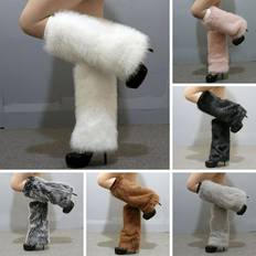 Women Arm & Leg Warmers Warkul Imitation Fox Fur Leg Warmers - Solid Color