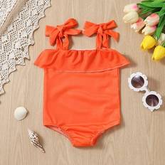 Children's Clothing Gubotare Girl Swimsuit One Piece - Orange