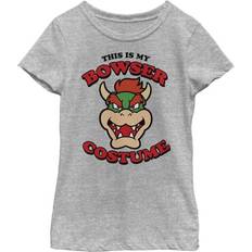 Fifth Sun Girl's Nintendo Super Mario Bowser Costume Tee - Heather