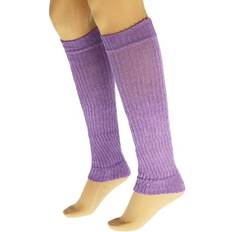 Purple Arm & Leg Warmers AWS/American Made Cotton Leg Warmers for Women - Purple