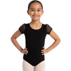 Puff Sleeve Keyhole Back Leotard Dance Ballet