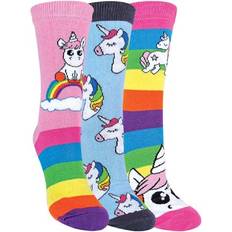 Socks Children's Clothing on sale Sock Snob Mythical Unicorn Striped Rainbow Theme Socks - Rainbow