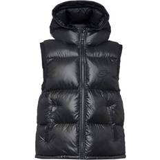 L Vests Children's Clothing Nike Older Kid's Sportswear Heavyweight Synthetic Fill EasyOn Therma-FIT Repel Loose Hooded Gilet - Black/Black/Anthracite/Anthracite (FD2844-011)