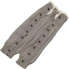 Red Arm & Leg Warmers Billbianc Kawaii Leg Warmers Y2K Gyaru - Light Gray