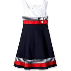 Bonnie Jean Dresses Bonnie Jean Girls Easter Nautical Sailor Uniforms Dress - Red/Navy