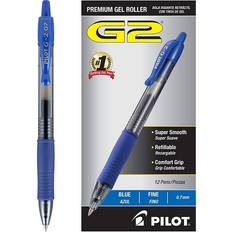 Pilot G2 Premium Gel Roller Pen Fine Point Blue 12-pack