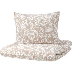 IKEA Vårbräcka Påslakan Vit, Beige (240x220cm)