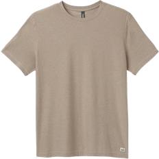 Beige - Running T-shirts Vuori Strato Tech Tee - Toast Heather