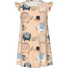 Elephants Nightgowns Children's Clothing Qekee Cute Ink Drawn Elephants - Girls