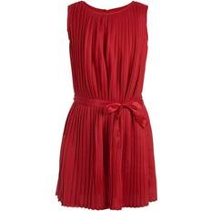 Tommy Hilfiger Dresses Tommy Hilfiger Kids Pleated Sleeveless Dress - Red