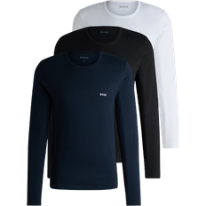 Multicolore - Uomo Magliette HUGO BOSS Black Longsleeve 3-pack Classic T-Shirts - Navy/Bianco