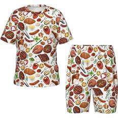 Children's Clothing Adobk Cooking Bbq Print Pajamas Set - Medium